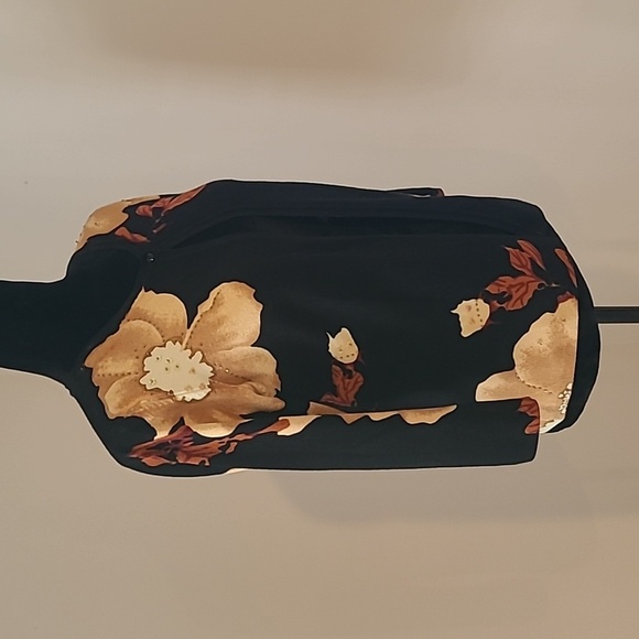 Cache Floral Black Cardigan Size L - Picture 7 of 8